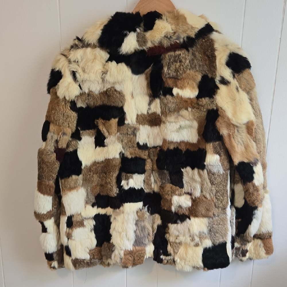 Patchwork Fur Jacket - Picture 3 of 7